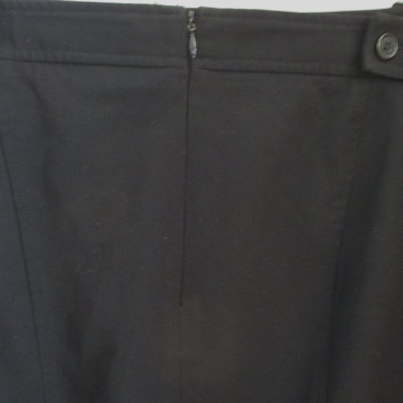 Lane Bryant Womens Plus Size Skirt Black Knee Length, Career, Back Pleats, Sz 22 - Picture 5 of 12